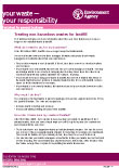 Environment Agency Waste Fact Sheet